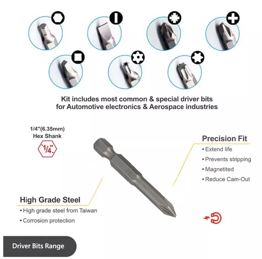 High Magnetic pH2 Screwdriver Bits