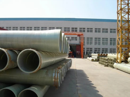 FRP GRP Gre стекловолоконная труба Китайская фабрика похоронила коррозионностойкую трубку