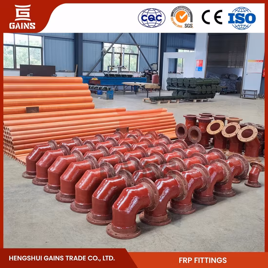 Прибыли Производство фитингов для труб из стеклопластика Фитинги из стеклопластика в Китае Промышленные тройники из стеклопластика