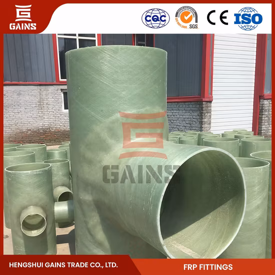 Прибыли Производители соединительных тройников из стеклопластика Производители трубных фитингов из стеклопластика Китай Тройник из стеклопластика/стеклопластика